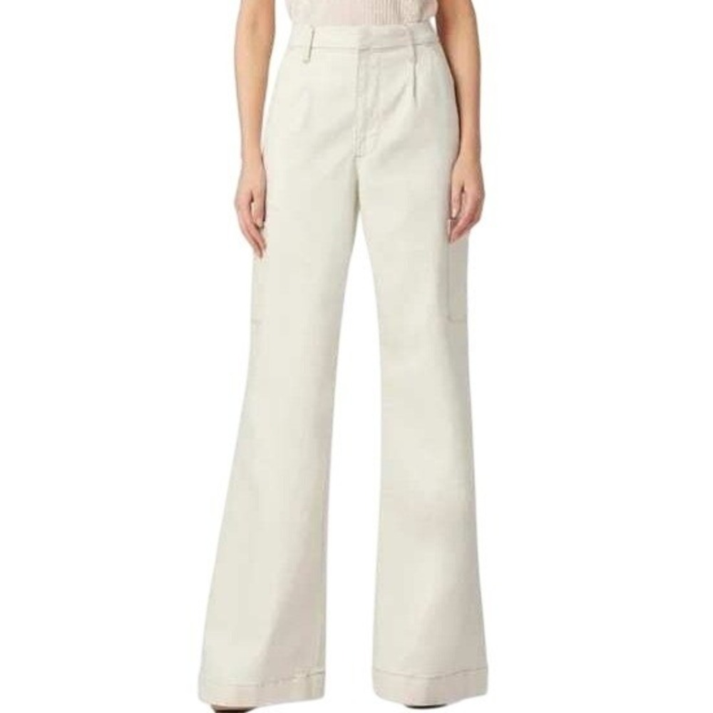 Joe's Jeans NWT The Petra Wide Leg Utility Pants Womens 31 Weightless Sand Beige